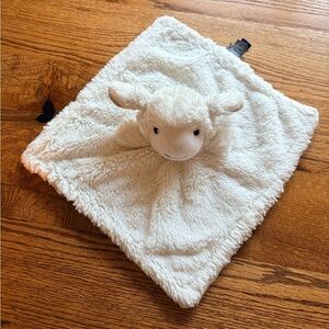 Manhattan Toy Plush Lamb Lovey Lovie Security Blanket - Cream- soft- baby